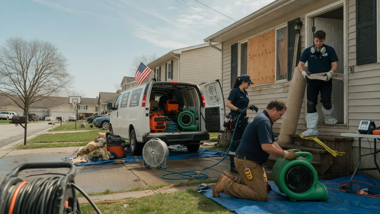 Water Damage Restoration in Farmland, IN near me